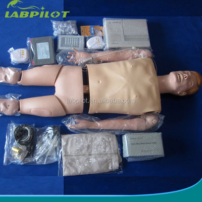 Manikin para treinamento de emergência CPR Intubation Defibrillação e injecção intravenosa