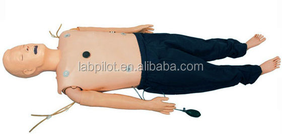 Manikin de suporte vital avançado para habilidades de emergência abrangentes e item de ensino de ECG