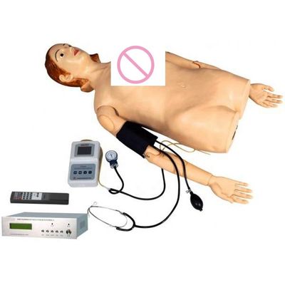 Manikin de cuidados femininos para formação de enfermagem Medição da pressão arterial Exame físico Ensino