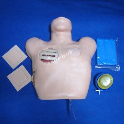 Manikin de PVC avançado para formação de enfermagem de drenagem de perfuração pleural e toracentesia