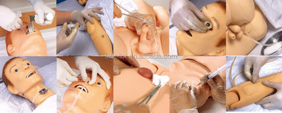 Manikin de corpo inteiro para Centro de Saúde Treinamento de enfermagem médica Simulação de prática simulada