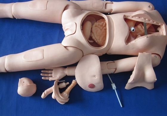 Tamanho de vida humana Manikinha de enfermagem para pacientes Demonstração de cuidados corpo inteiro Feminino