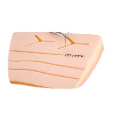 Modelo de treino de sutura de silicone de 3 camadas perfeito para melhorar a prática cirúrgica