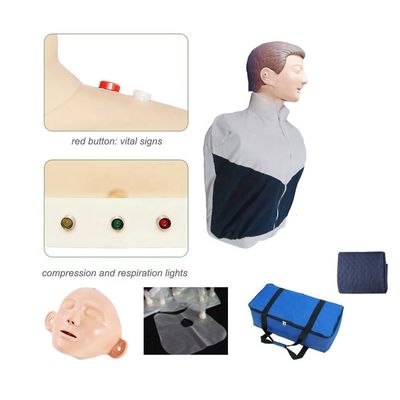 Prática de ressuscitação cardiopulmonar Modelo de corpo fictício para treinamento de primeiros socorros