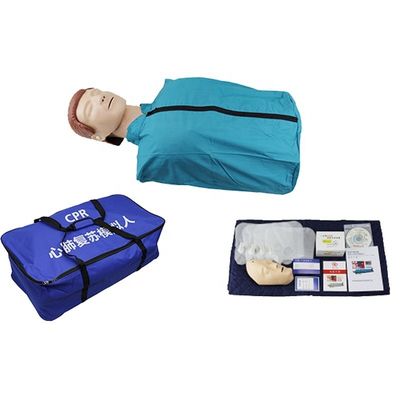 PVC Tamanho da vida humana Meio corpo CPR Treinamento manequim para CPR prática econômica