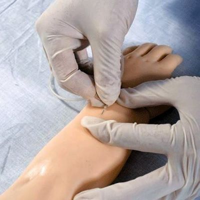 Ciências Médicas Subjecto Venipuncture Portátil Modelo de Treinamento de Braço com Pele Substituível