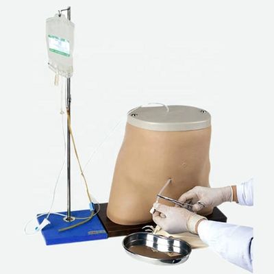 Modelo de simulador de treinamento de diálise peritoneal de tamanho humano com material avançado de PVC