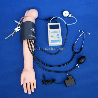 Manikin de PVC avançado para simulação de braço da prática médica e treinamento de medição de pressão arterial