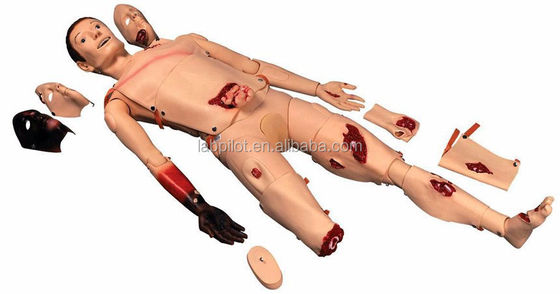 Manikin humano realista para ensino Trauma simulador queimadura face e tratamento de feridas de fraturas