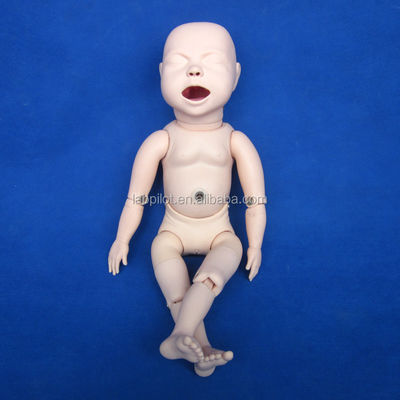 Bebê recém-nascido menina Manikin de enfermagem essencial para treinamento de cuidados com bebês na escola de enfermagem