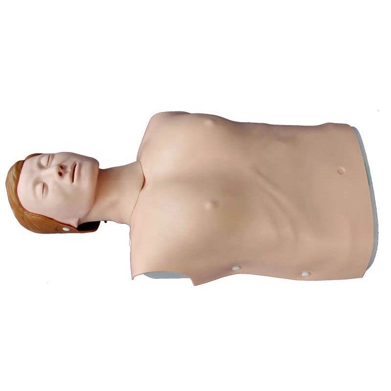 Treinamento de RCP de metade do corpo Maniquim para clínica hospitalar e prática de técnicas de RCP universitárias