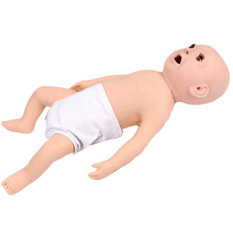 Modelo realista de intubação da cabeça do bebê infantil para treinamento de demonstração de cuidados dos pacientes
