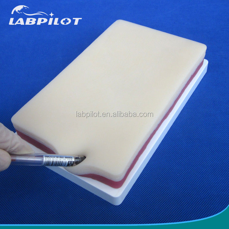 Simuladores de Ensino Médico Elastic 3 camadas Cirúrgico Suturing Pad para músculo e pele