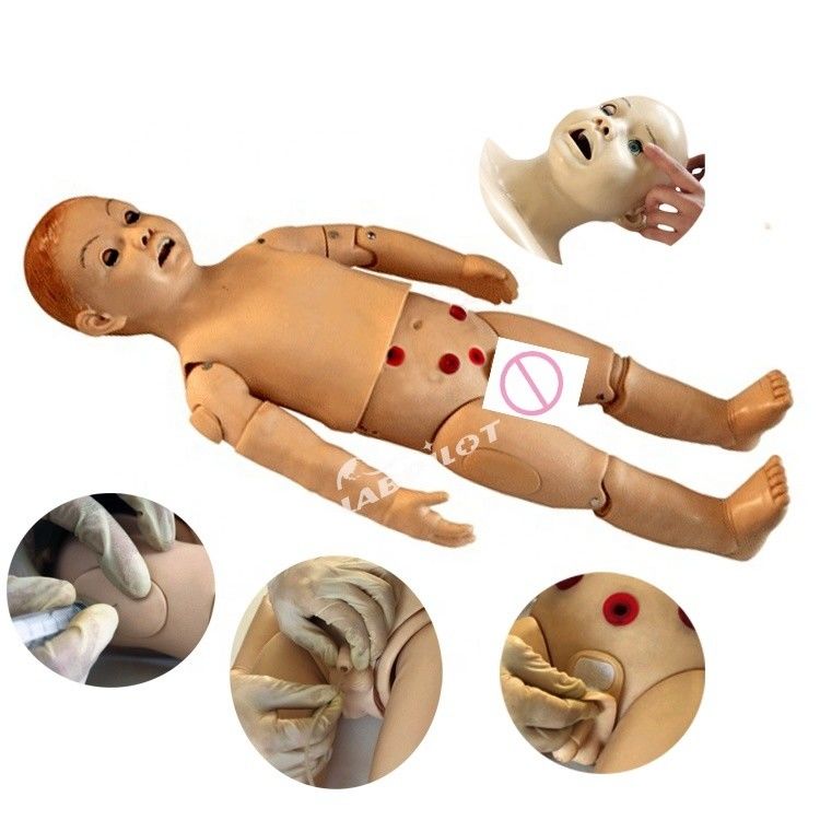 Cuidados Pediátricos Criança de um ano de idade Enfermagem e RCP Manikin para treinamento de salvação de vidas