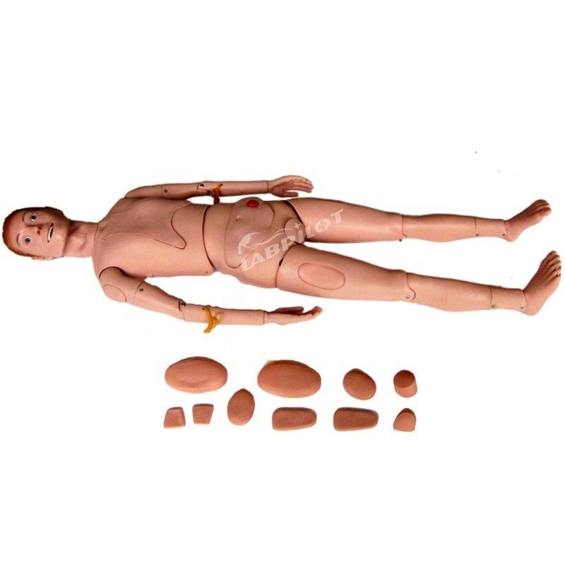 Manikin humano realista para ensino Trauma simulador queimadura face e tratamento de feridas de fraturas